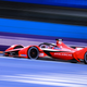 Oliver Askew races his Formula E car in Mexico.
